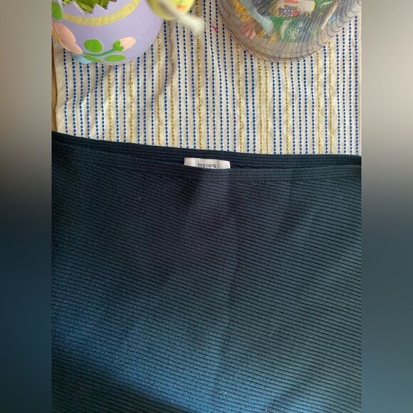 Reiss lara knit dress In Dark Green Size Small Long Sleeve Off Shoulder - Picture 6 of 13